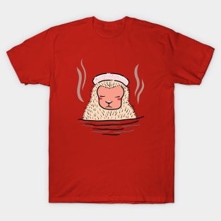 Cute Japanese Snow Monkey drawing Illustration T-Shirt